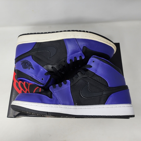 Nike Air Jordan Retro Mid Dark Concord Black 2014 Men's 10